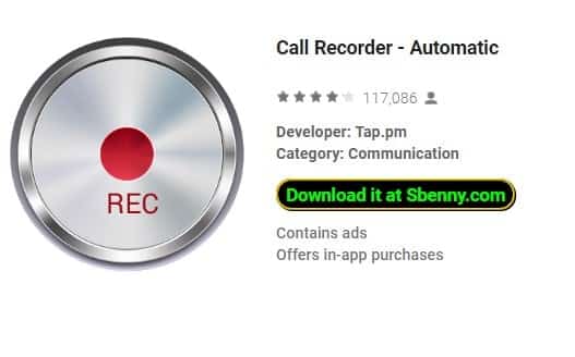 تطبيق Call Recorder Automatic